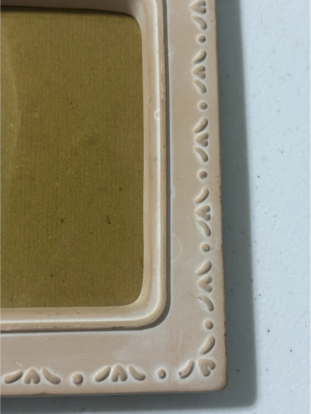Vintage Terra Cotta Cottage Core Picture Frame 3x5 NWOT Gramma’s House